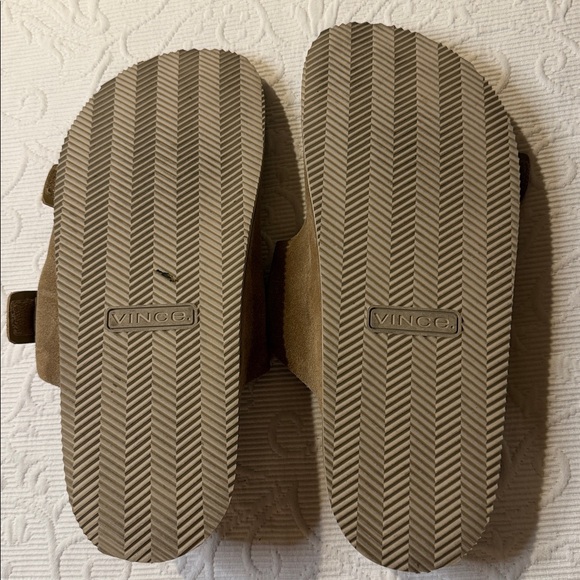 Vince Men's Duke Brown Suede Slide Sandals. Size 13. - Picture 7 of 10